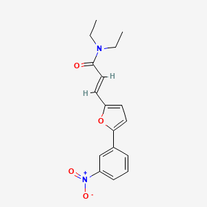 (E)-N,N-diethyl-3-(5-(3-nitrophenyl)furan-2-yl)acrylamide