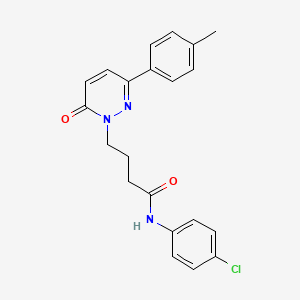 N-(4-chlorophenyl)-4-(6-oxo-3-(p-tolyl)pyridazin-1(6H)-yl)butanamide