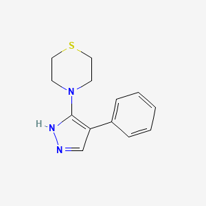 4-(4-Phenyl-1H-pyrazol-5-yl)thiomorpholine