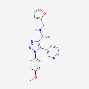 molecular formula C20H17N5O3 B2938385 2-{3-[(3-ethyl-1,2,4-oxadiazol-5-yl)methyl]-4-oxo-3,4-dihydro-5H-pyrimido[5,4-b]indol-5-yl}-N-[3-(methylthio)phenyl]acetamide CAS No. 1207038-39-8