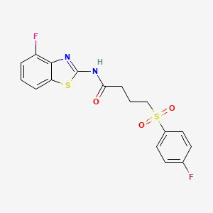 N-(4-fluorobenzo[d]thiazol-2-yl)-4-((4-fluorophenyl)sulfonyl)butanamide