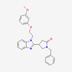 4-{1-[2-(3-Methoxyphenoxy)ethyl]benzimidazol-2-yl}-1-benzylpyrrolidin-2-one