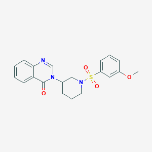 3-(1-((3-methoxyphenyl)sulfonyl)piperidin-3-yl)quinazolin-4(3H)-one