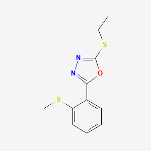2-(Ethylsulfanyl)-5-[2-(methylsulfanyl)phenyl]-1,3,4-oxadiazole