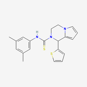 N-(3,5-dimethylphenyl)-1-(thiophen-2-yl)-3,4-dihydropyrrolo[1,2-a]pyrazine-2(1H)-carbothioamide