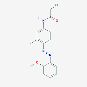 molecular formula C16H16ClN3O2 B2938423 2-chloro-N-[4-[(2-methoxyphenyl)diazenyl]-3-methylphenyl]acetamide CAS No. 721415-54-9