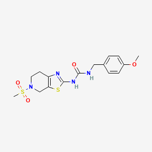 1-(4-Methoxybenzyl)-3-(5-(methylsulfonyl)-4,5,6,7-tetrahydrothiazolo[5,4-c]pyridin-2-yl)urea
