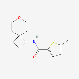 molecular formula C14H19NO2S B2938456 5-methyl-N-(7-oxaspiro[3.5]nonan-1-yl)thiophene-2-carboxamide CAS No. 2309705-62-0