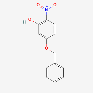 molecular formula C13H11NO4 B2938473 5-(Benzyloxy)-2-nitrophenol CAS No. 83486-63-9