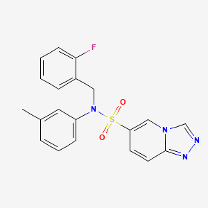N~6~-(2-fluorobenzyl)-N~6~-(3-methylphenyl)[1,2,4]triazolo[4,3-a]pyridine-6-sulfonamide
