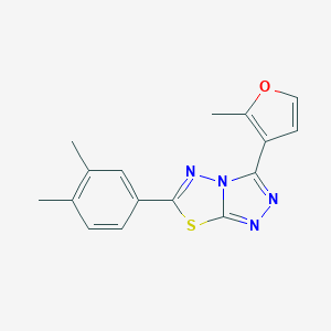 6-(3,4-Dimethylphenyl)-3-(2-methyl-3-furyl)[1,2,4]triazolo[3,4-b][1,3,4]thiadiazole