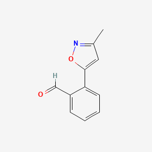 2-(3-Methyl-1,2-oxazol-5-yl)benzaldehyde