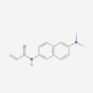 molecular formula C15H16N2O B2938507 N-[6-(Dimethylamino)naphthalen-2-yl]prop-2-enamide CAS No. 2305548-29-0