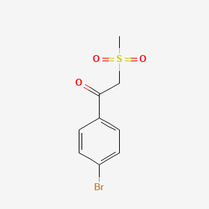 molecular formula C9H9BrO3S B2938509 1-(4-Bromophenyl)-2-(methylsulfonyl)-1-ethanone CAS No. 500576-33-0