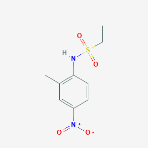 molecular formula C9H12N2O4S B2938527 N-(2-methyl-4-nitrophenyl)ethanesulfonamide CAS No. 546077-26-3