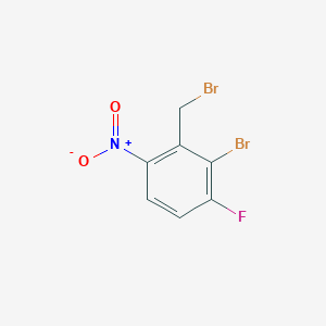 molecular formula C7H4Br2FNO2 B2938528 2-Bromo-3-fluoro-6-nitrobenzyl bromide CAS No. 1804843-96-6