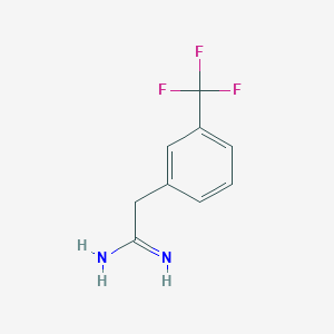molecular formula C9H9F3N2 B2938544 2-(3-(Trifluoromethyl)phenyl)acetamidine CAS No. 775544-69-9