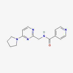 N-((4-(pyrrolidin-1-yl)pyrimidin-2-yl)methyl)isonicotinamide
