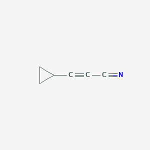 molecular formula C6H5N B2938576 3-Cyclopropylprop-2-ynenitrile CAS No. 2044714-34-1