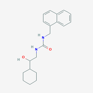 molecular formula C20H26N2O2 B2938579 1-(2-Cyclohexyl-2-hydroxyethyl)-3-(naphthalen-1-ylmethyl)urea CAS No. 1351598-29-2