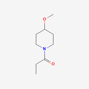 molecular formula C9H17NO2 B2938591 1-(4-Methoxypiperidin-1-yl)propan-1-one CAS No. 1338950-49-4