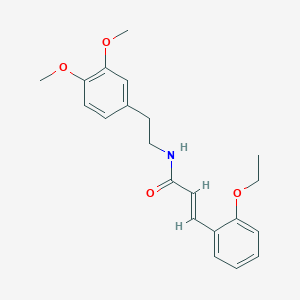 molecular formula C21H25NO4 B2938605 N-(2-(3,4-Dimethoxyphenyl)ethyl)-3-(2-ethoxyphenyl)prop-2-enamide CAS No. 940164-02-3