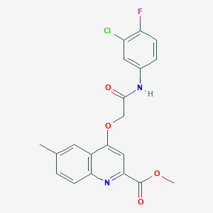 1-(Cyclobutylcarbonyl)-4-[2-(4-fluorophenoxy)ethyl]piperidine