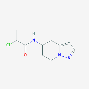 2-Chloro-N-(4,5,6,7-tetrahydropyrazolo[1,5-a]pyridin-5-yl)propanamide