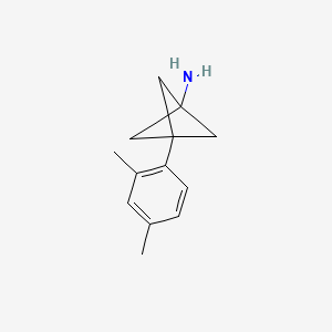 molecular formula C13H17N B2938640 3-(2,4-Dimethylphenyl)bicyclo[1.1.1]pentan-1-amine CAS No. 2287289-00-1