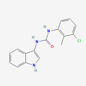 molecular formula C16H14ClN3O B2938650 1-(3-chloro-2-methylphenyl)-3-(1H-indol-3-yl)urea CAS No. 899753-46-9