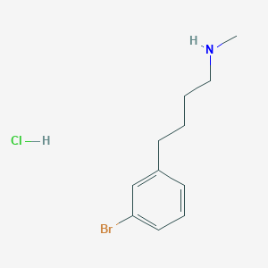 molecular formula C11H17BrClN B2938656 [4-(3-Bromophenyl)butyl](methyl)amine hydrochloride CAS No. 2155855-67-5
