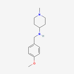 molecular formula C14H22N2O B2938661 (4-Methoxy-benzyl)-(1-methyl-piperidin-4-yl)-amine CAS No. 359878-55-0