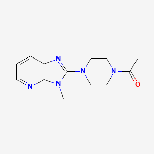 molecular formula C13H17N5O B2938685 1-(4-{3-methyl-3H-imidazo[4,5-b]pyridin-2-yl}piperazin-1-yl)ethan-1-one CAS No. 2097928-19-1