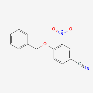 molecular formula C14H10N2O3 B2938696 3-Nitro-4-(benzyloxy)benzonitrile CAS No. 142247-72-1