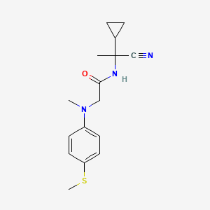 N-(1-cyano-1-cyclopropylethyl)-2-{methyl[4-(methylsulfanyl)phenyl]amino}acetamide