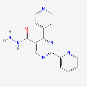 2-Pyridin-2-yl-4-pyridin-4-ylpyrimidine-5-carbohydrazide
