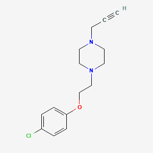 molecular formula C15H19ClN2O B2938779 1-[2-(4-Chlorophenoxy)ethyl]-4-(prop-2-yn-1-yl)piperazine CAS No. 1197709-60-6