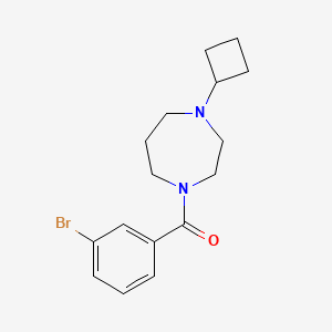 molecular formula C16H21BrN2O B2938784 (3-溴苯基)(4-环丁基-1,4-二氮杂环-1-基)甲苯酮 CAS No. 2319807-92-4