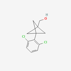molecular formula C12H12Cl2O B2938792 [3-(2,6-Dichlorophenyl)-1-bicyclo[1.1.1]pentanyl]methanol CAS No. 2287299-98-1