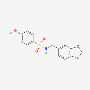 N-(1,3-benzodioxol-5-ylmethyl)-4-methoxybenzenesulfonamide