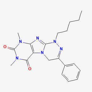 7,9-dimethyl-1-pentyl-3-phenyl-7,9-dihydro-[1,2,4]triazino[3,4-f]purine-6,8(1H,4H)-dione