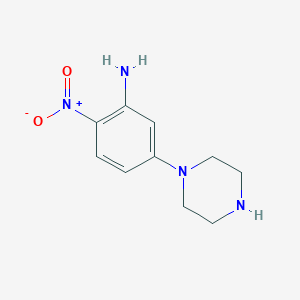 2-Nitro-5-(1-piperazinyl)aniline