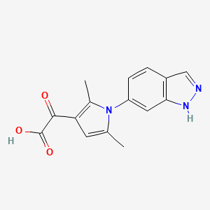 2-[1-(1H-indazol-6-yl)-2,5-dimethyl-1H-pyrrol-3-yl]-2-oxoacetic acid
