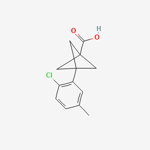 3-(2-Chloro-5-methylphenyl)bicyclo[1.1.1]pentane-1-carboxylic acid