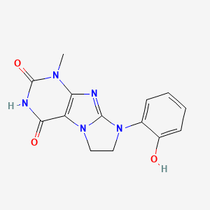 8-(2-Hydroxyphenyl)-1-methyl-1,3,5-trihydroimidazolidino[1,2-h]purine-2,4-dion e