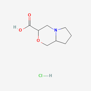 hexahydro-1H-pyrrolo[2,1-c]morpholine-3-carboxylic acid hydrochloride