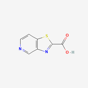 molecular formula C7H4N2O2S B2938852 噻唑并[4,5-c]吡啶-2-羧酸 CAS No. 97266-26-7