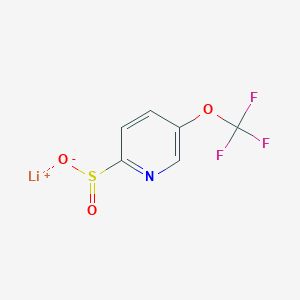 molecular formula C6H3F3LiNO3S B2938862 Lithium;5-(trifluoromethoxy)pyridine-2-sulfinate CAS No. 2228334-97-0