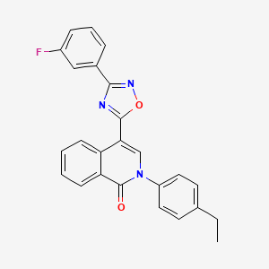 2-(4-ethylphenyl)-4-[3-(3-fluorophenyl)-1,2,4-oxadiazol-5-yl]isoquinolin-1(2H)-one