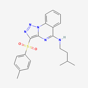 N-(3-methylbutyl)-3-[(4-methylphenyl)sulfonyl][1,2,3]triazolo[1,5-a]quinazolin-5-amine